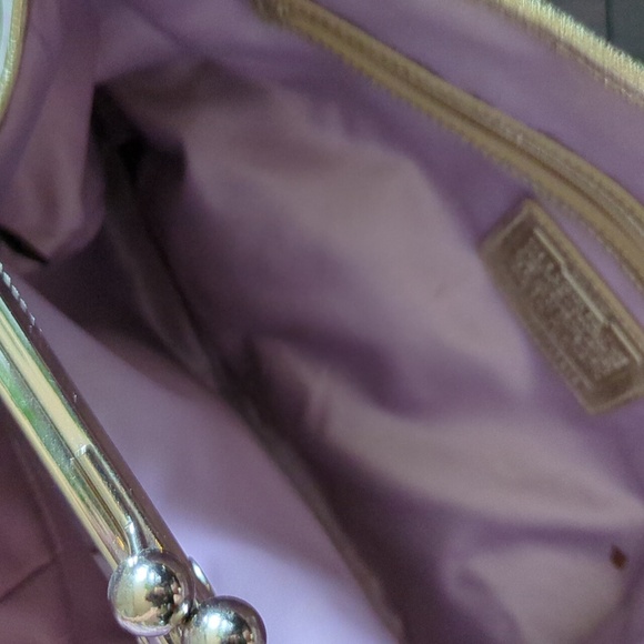 Coach Signature Striped Tartan Carry All - Picture 7 of 13